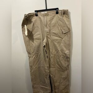 NWT Armani Exchange Men's Beige Cargo Pants 38X32 vintage 90s
